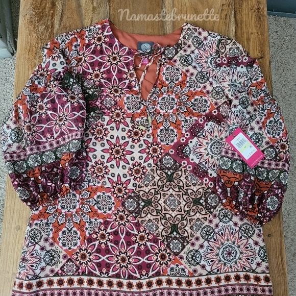 $148 NWT Vince Camuto Balloon 3/4 Sleeve Shift Dress - Picture 8 of 15